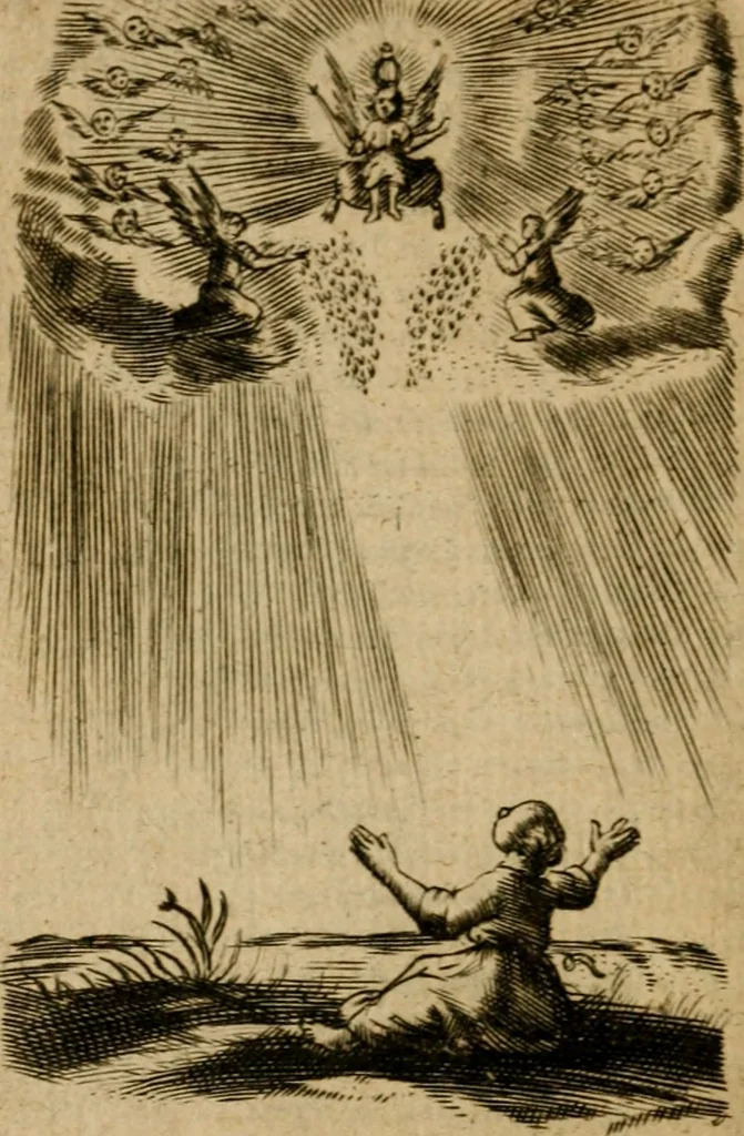 An illustration from Pia desideria, 1670, leaf 201