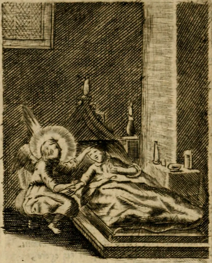 An illustration from Pia desideria, 1670, leaf 35
