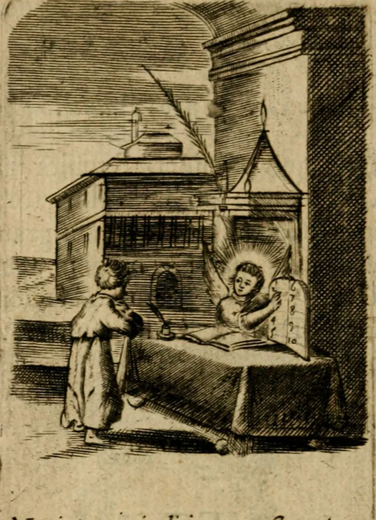 An illustration from Pia desideria, 1670, leaf 55
