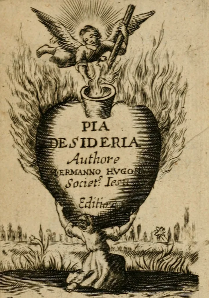 An illustration from Pia desideria, 1670, leaf 6