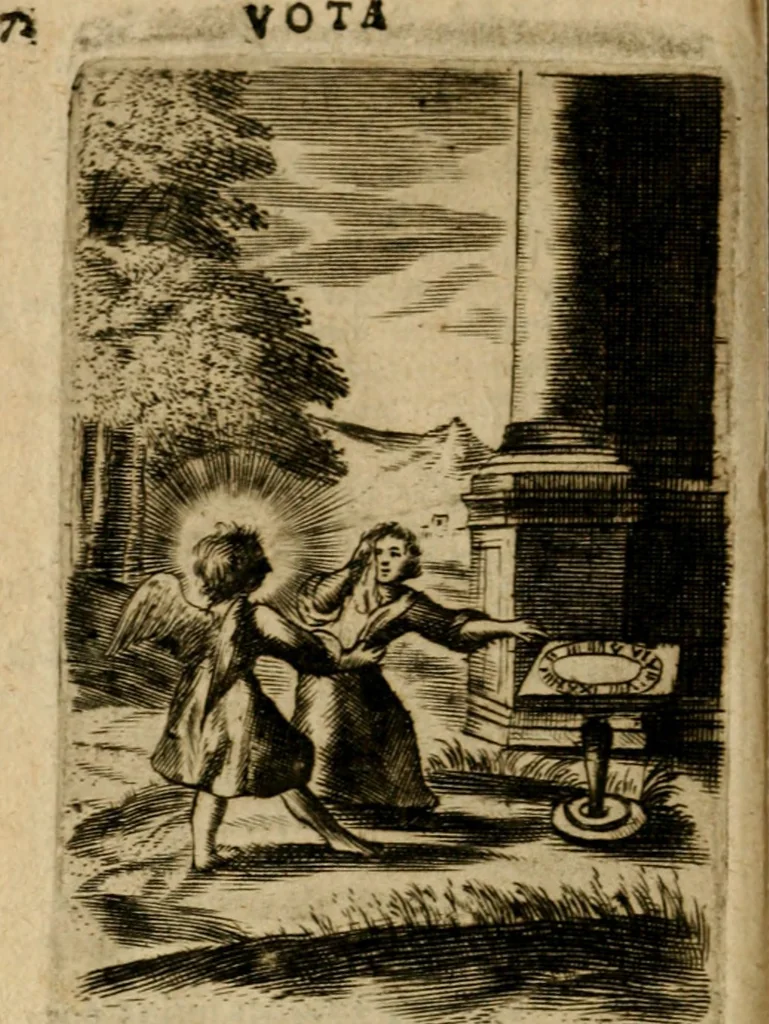 An illustration from Pia desideria, 1670, leaf 99