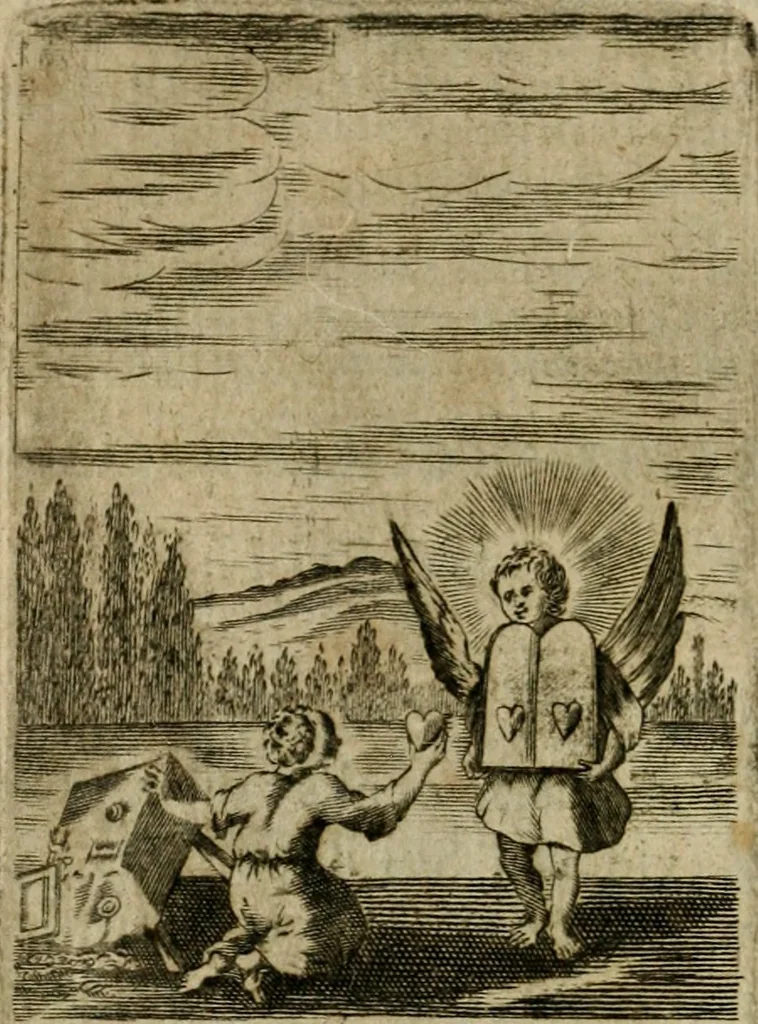 An illustration from Pia desideria, 1679, leaf 107