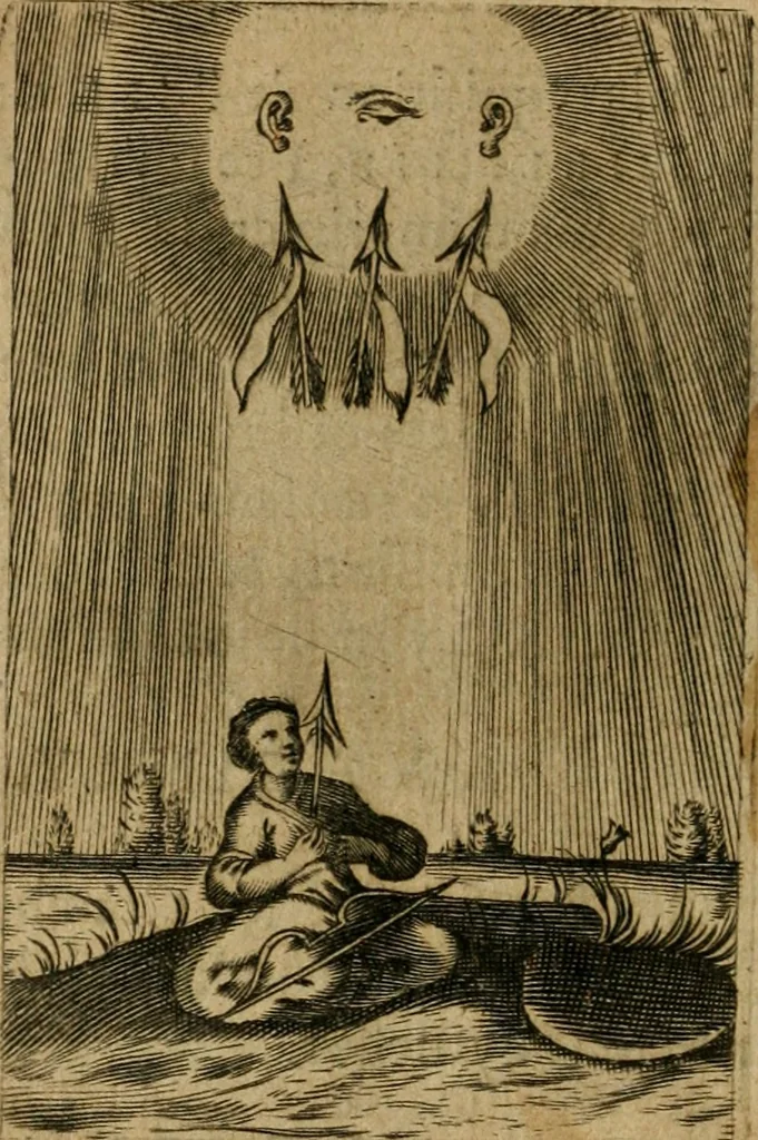 An illustration from Pia desideria, 1679, leaf 23