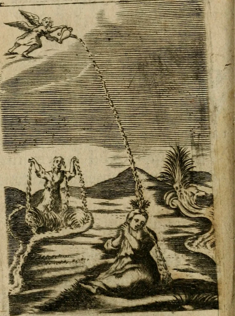 An illustration from Pia desideria, 1679, leaf 55
