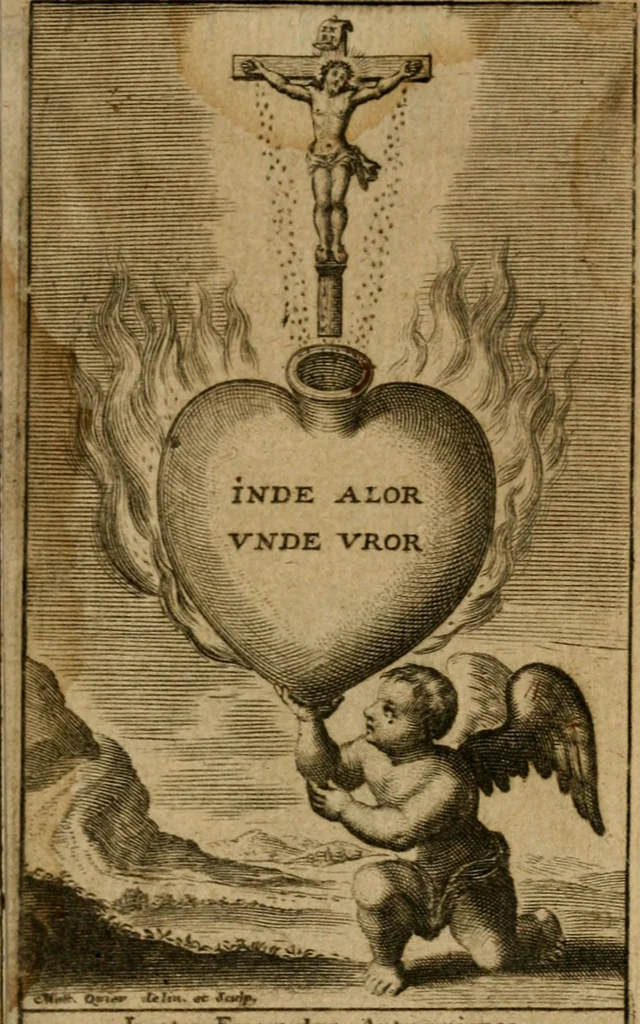 An illustration from Pia desideria, 1679, leaf 6