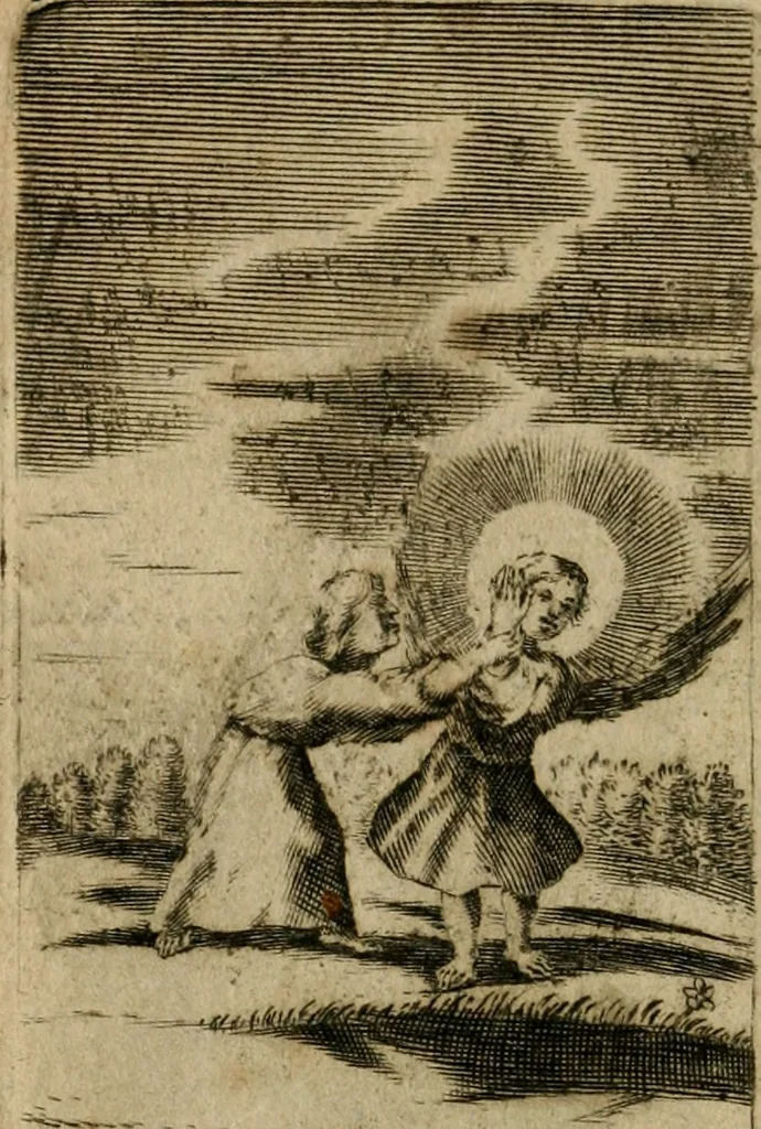 An illustration from Pia desideria, 1679, leaf 75