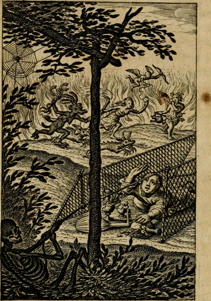 An illustration from Pia desideria : lib. iii. ad Vrbanum VIII, 1632, leaf 111