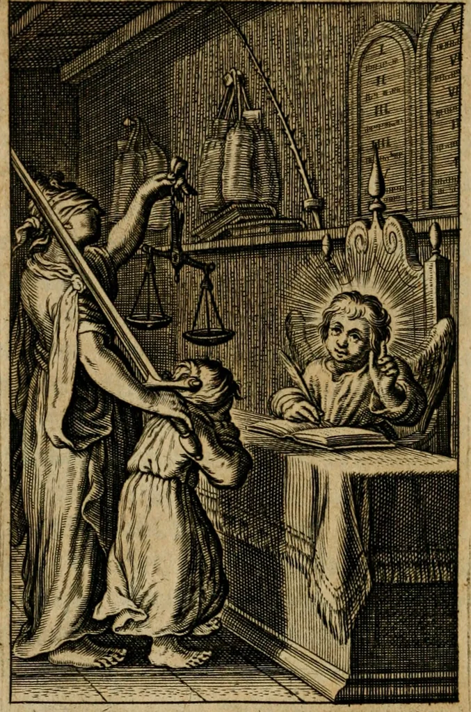 An illustration from Pia desideria : lib. iii. ad Vrbanum VIII, 1632, leaf 121
