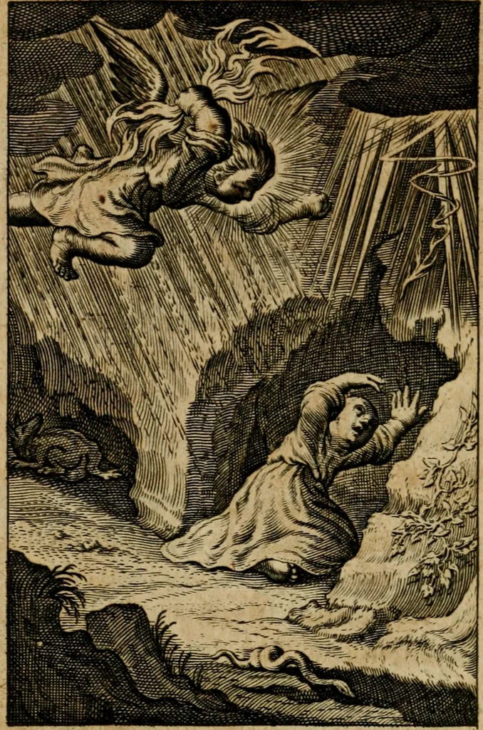 An illustration from Pia desideria : lib. iii. ad Vrbanum VIII, 1632, leaf 137