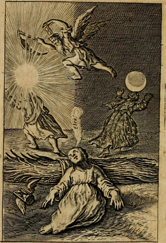 An illustration from Pia desideria : lib. iii. ad Vrbanum VIII, 1632, leaf 169