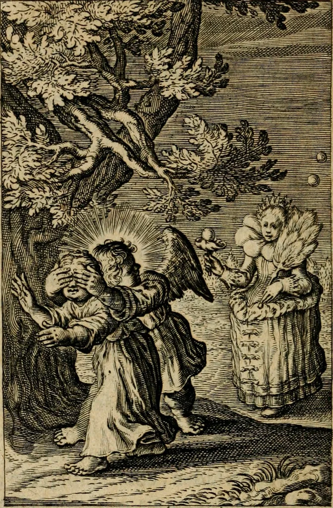 An illustration from Pia desideria : lib. iii. ad Vrbanum VIII, 1632, leaf 217