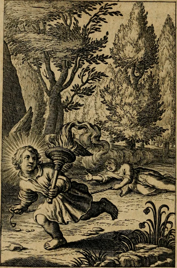 An illustration from Pia desideria : lib. iii. ad Vrbanum VIII, 1632, leaf 247