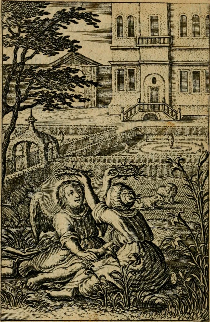 An illustration from Pia desideria : lib. iii. ad Vrbanum VIII, 1632, leaf 345