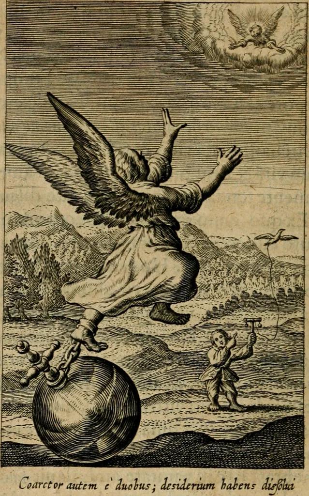 An illustration from Pia desideria : lib. iii. ad Vrbanum VIII, 1632, leaf 407