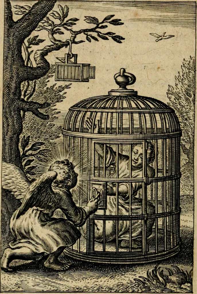 An illustration from Pia desideria : lib. iii. ad Vrbanum VIII, 1632, leaf 417