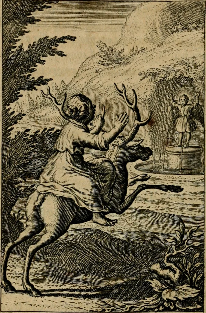 An illustration from Pia desideria : lib. iii. ad Vrbanum VIII, 1632, leaf 425