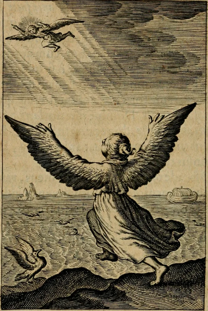 An illustration from Pia desideria : lib. iii. ad Vrbanum VIII, 1632, leaf 445