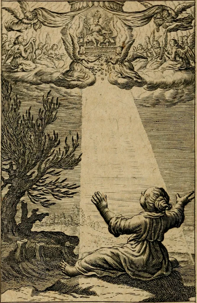 An illustration from Pia desideria : lib. iii. ad Vrbanum VIII, 1632, leaf 455