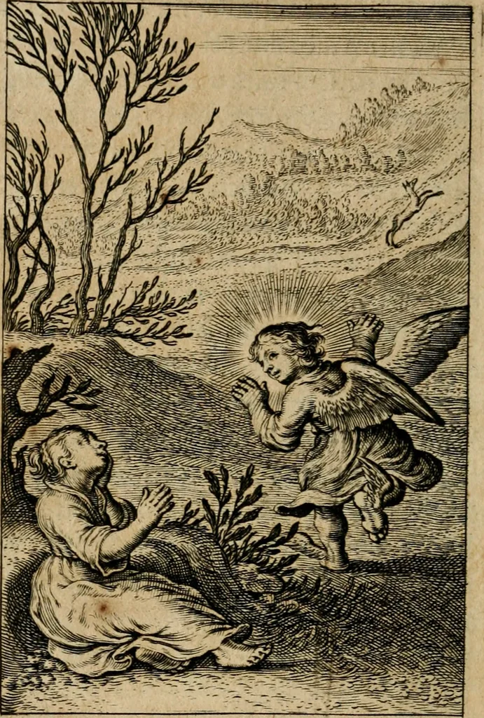 An illustration from Pia desideria : lib. iii. ad Vrbanum VIII, 1632, leaf 467