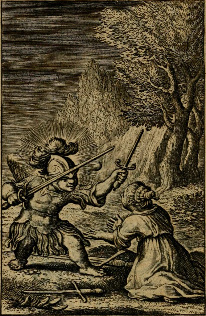 An illustration from Pia desideria : lib. iii. ad Vrbanum VIII, 1632, leaf 89