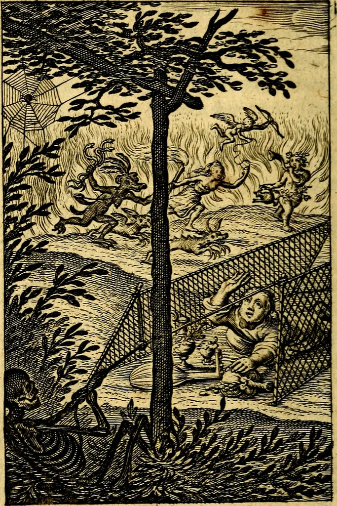 An illustration from Pia desideria. : lib. iii. ad Urbanum VIII., 1632, leaf 107