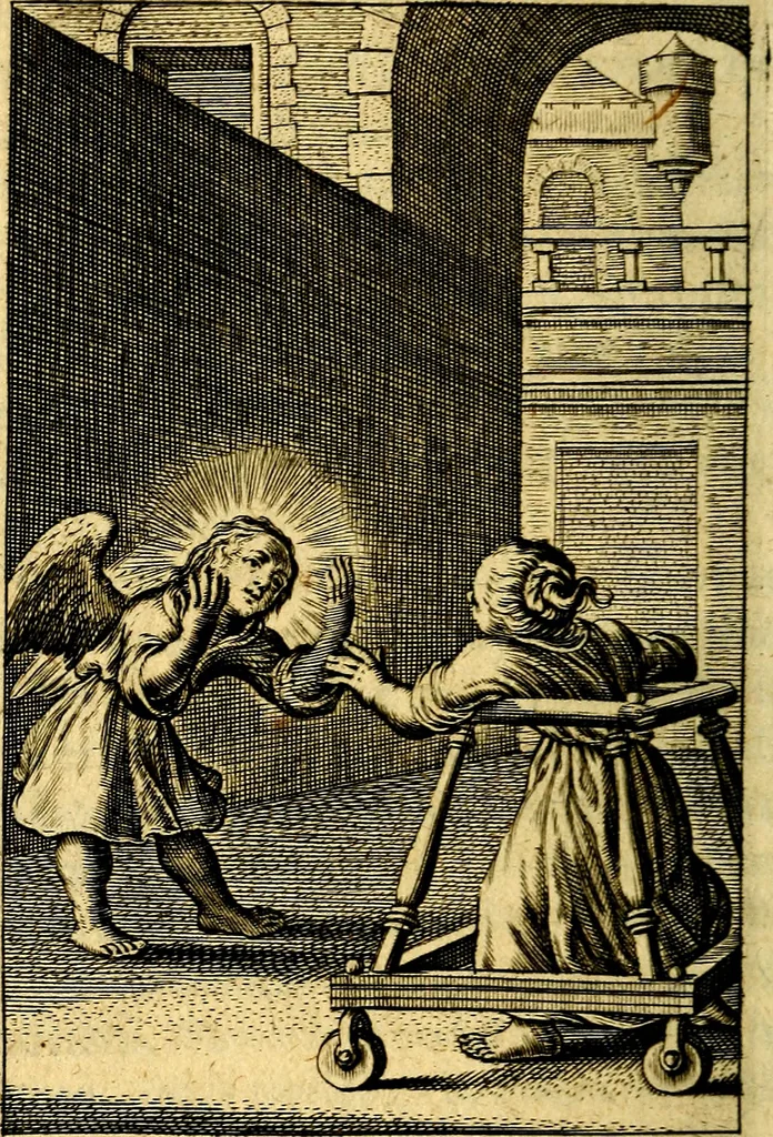 An illustration from Pia desideria. : lib. iii. ad Urbanum VIII., 1632, leaf 195
