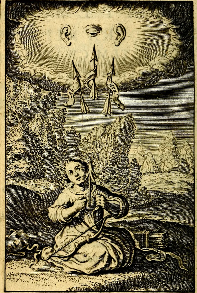 An illustration from Pia desideria. : lib. iii. ad Urbanum VIII., 1632, leaf 31
