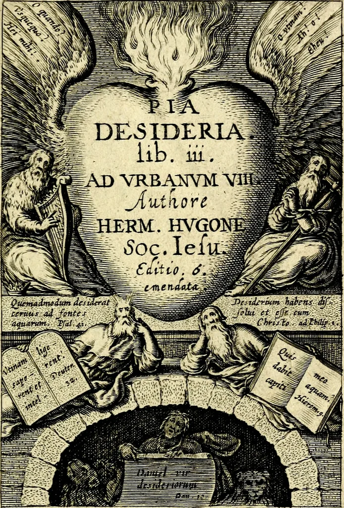An illustration from Pia desideria. : lib. iii. ad Urbanum VIII., 1632, leaf 4