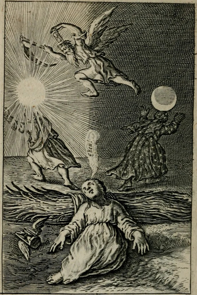 An illustration from Pia desideria. : Lib. iii. ad Vrbanvm VIII., 1632, leaf 165
