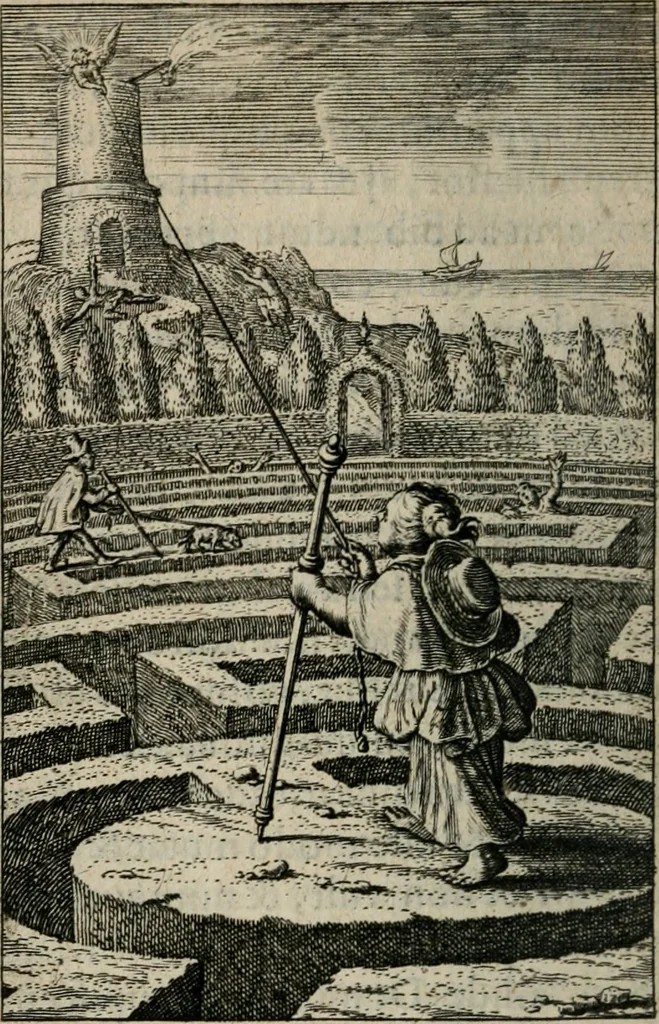 An illustration from Pia desideria. : Lib. iii. ad Vrbanvm VIII., 1632, leaf 183