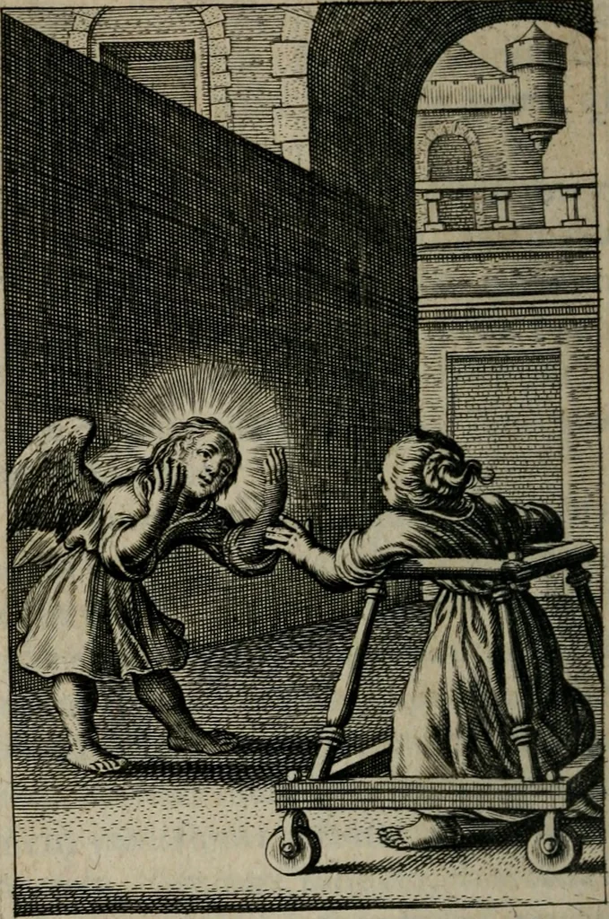 An illustration from Pia desideria. : Lib. iii. ad Vrbanvm VIII., 1632, leaf 195