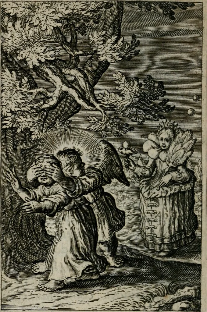 An illustration from Pia desideria. : Lib. iii. ad Vrbanvm VIII., 1632, leaf 213