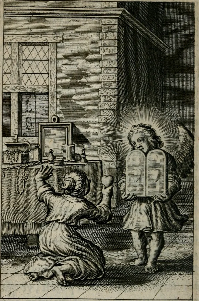 An illustration from Pia desideria. : Lib. iii. ad Vrbanvm VIII., 1632, leaf 223