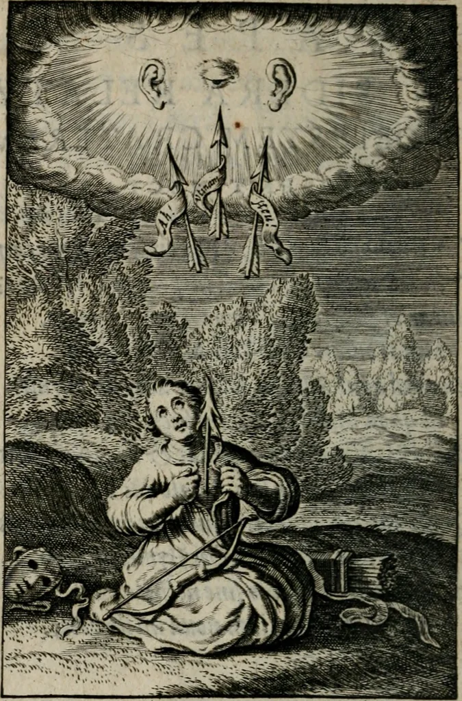 An illustration from Pia desideria. : Lib. iii. ad Vrbanvm VIII., 1632, leaf 31