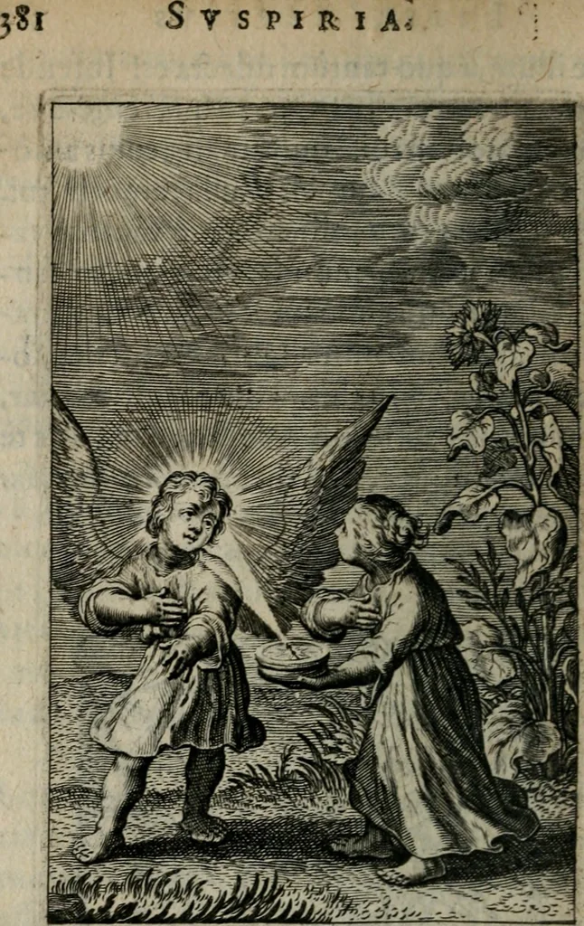 An illustration from Pia desideria. : Lib. iii. ad Vrbanvm VIII., 1632, leaf 353