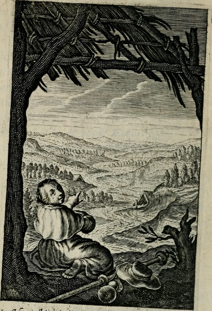 An illustration from Pia desideria. : Lib. iii. ad Vrbanvm VIII., 1632, leaf 381