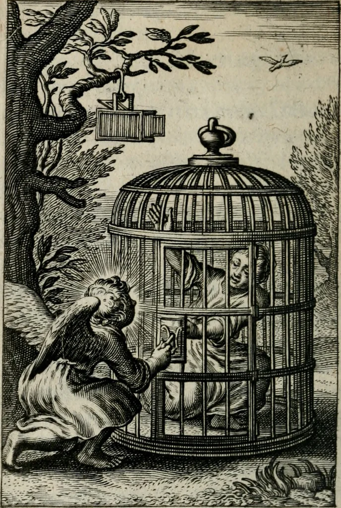 An illustration from Pia desideria. : Lib. iii. ad Vrbanvm VIII., 1632, leaf 413