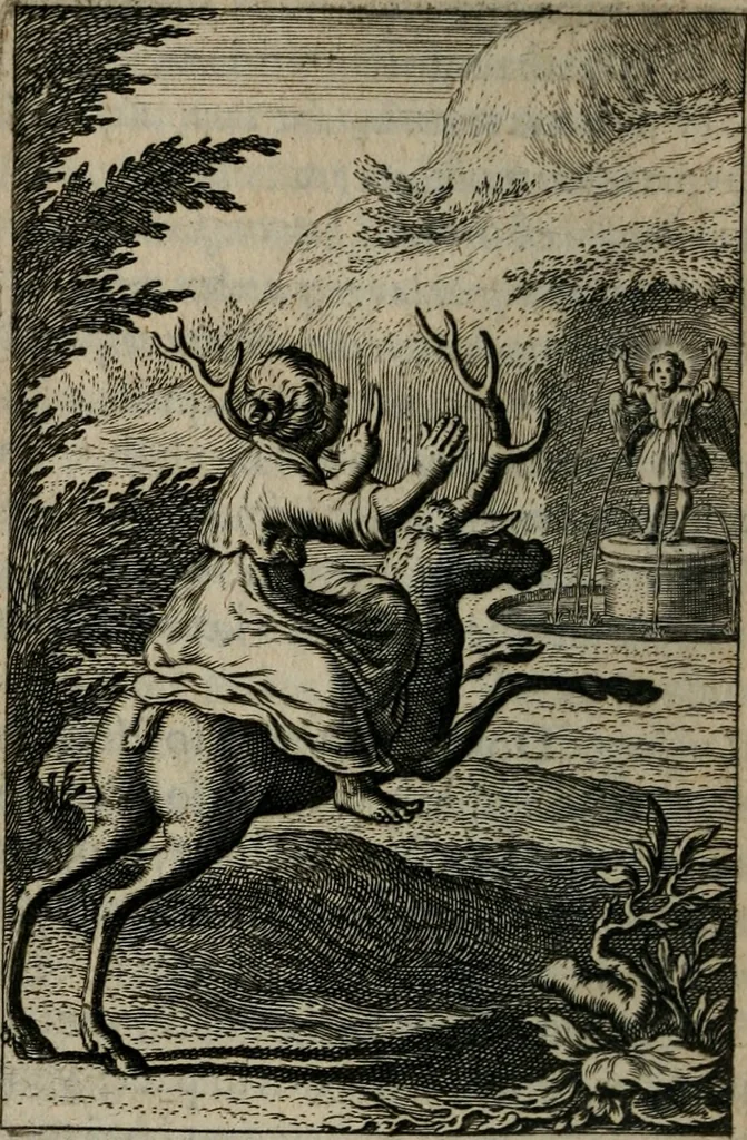 An illustration from Pia desideria. : Lib. iii. ad Vrbanvm VIII., 1632, leaf 421