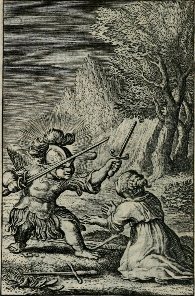 An illustration from Pia desideria. : Lib. iii. ad Vrbanvm VIII., 1632, leaf 85