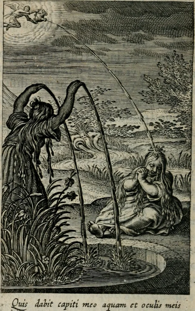 An illustration from Pia desideria. : Lib. iii. ad Vrbanvm VIII., 1632, leaf 99