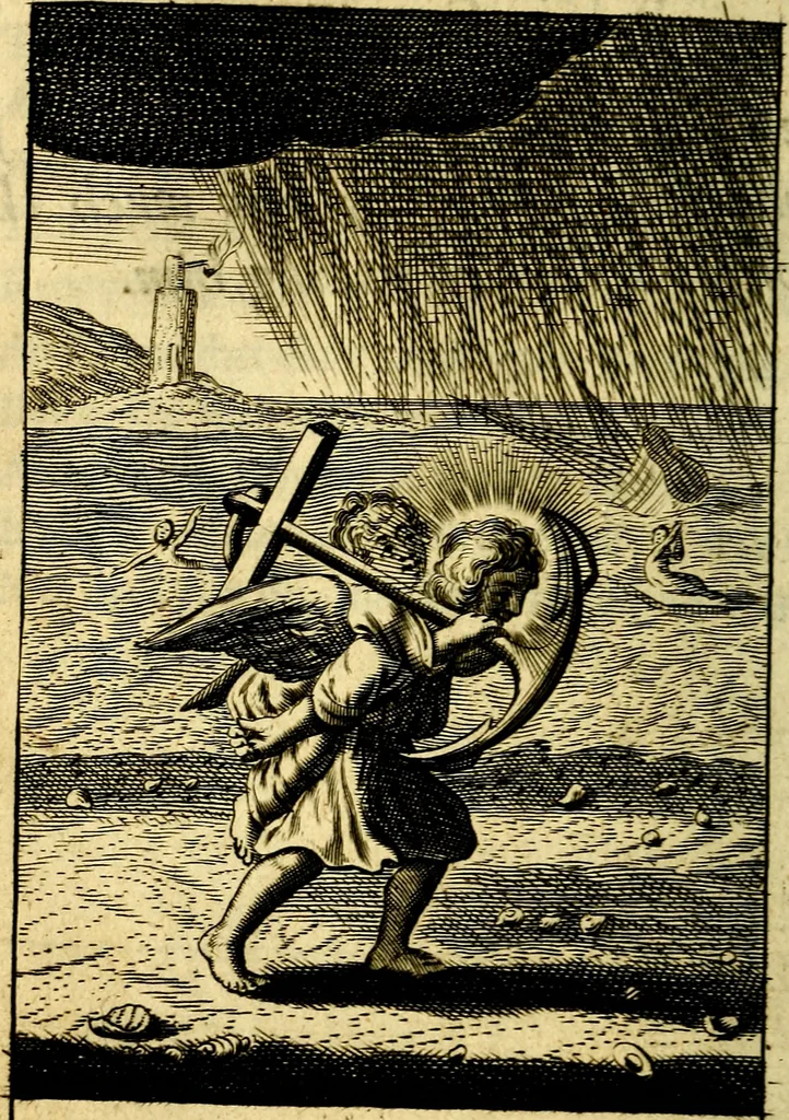 An illustration from Pia desideria; or, Divine addresses, in three books. Illustrated with XLVII. copper-plates, 1690, leaf 147