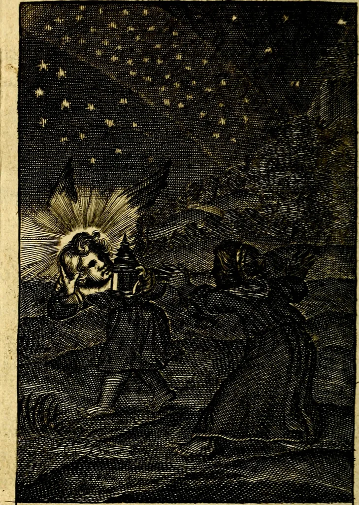 An illustration from Pia desideria; or, Divine addresses, in three books. Illustrated with XLVII. copper-plates, 1690, leaf 17