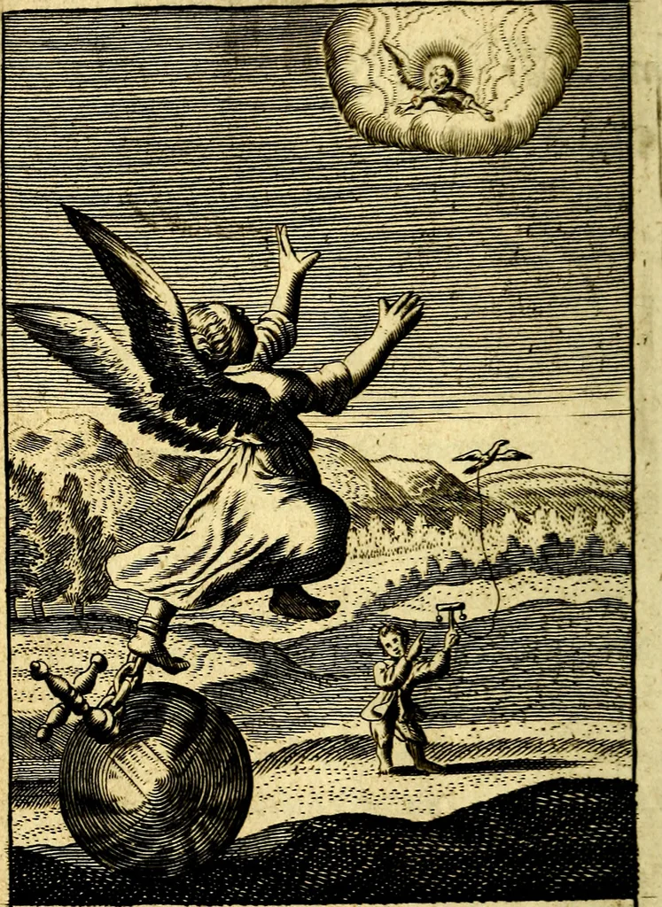 An illustration from Pia desideria; or, Divine addresses, in three books. Illustrated with XLVII. copper-plates, 1690, leaf 207