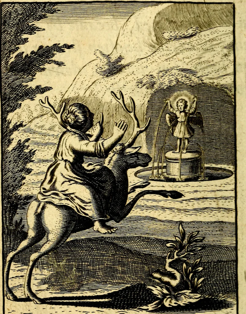 An illustration from Pia desideria; or, Divine addresses, in three books. Illustrated with XLVII. copper-plates, 1690, leaf 219