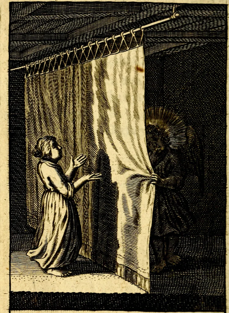 An illustration from Pia desideria; or, Divine addresses, in three books. Illustrated with XLVII. copper-plates, 1690, leaf 225