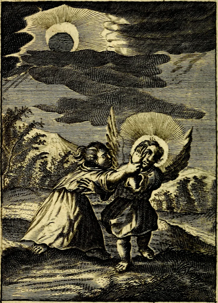 An illustration from Pia desideria; or, Divine addresses, in three books. Illustrated with XLVII. copper-plates, 1690, leaf 43