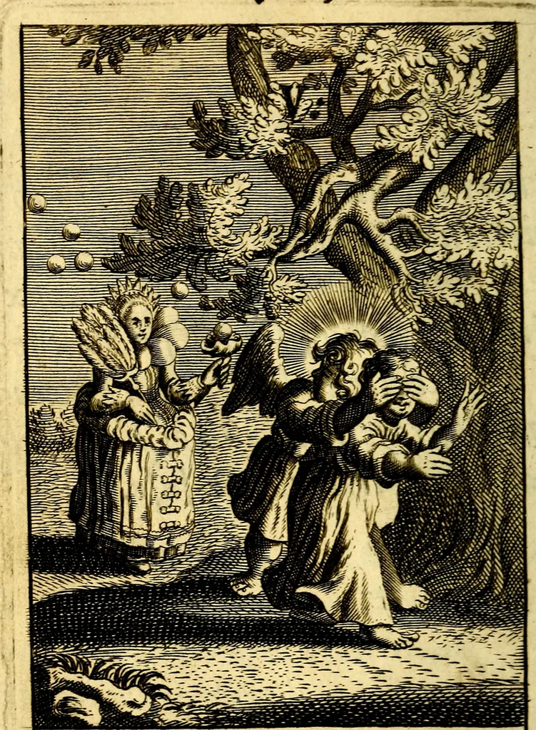 An illustration from Pia desideria: or, Divine addresses, : in three books. Illustrated with XLVII. copper-plates., 1686, leaf 131