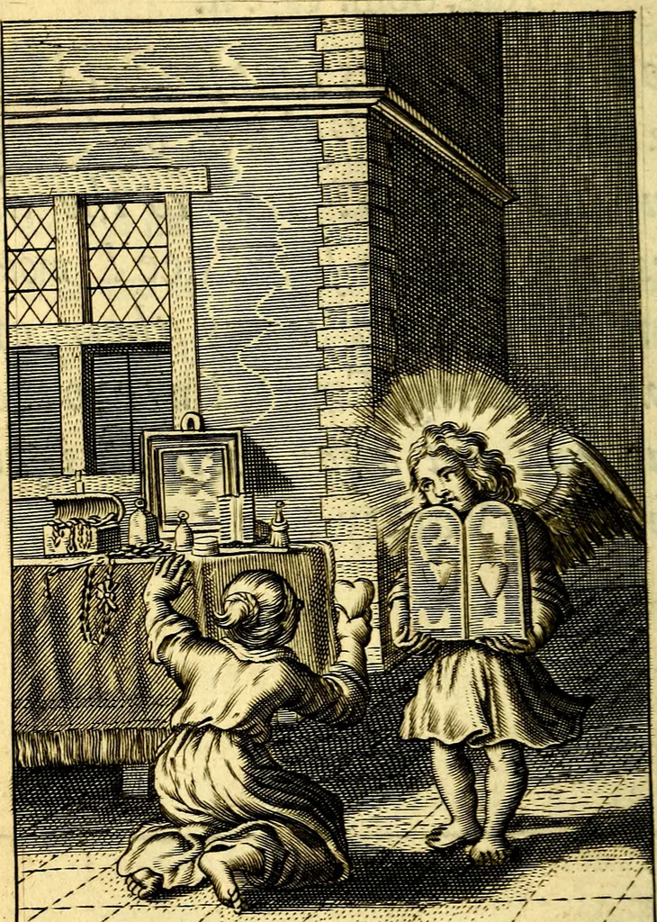 An illustration from Pia desideria: or, Divine addresses, : in three books. Illustrated with XLVII. copper-plates., 1686, leaf 137