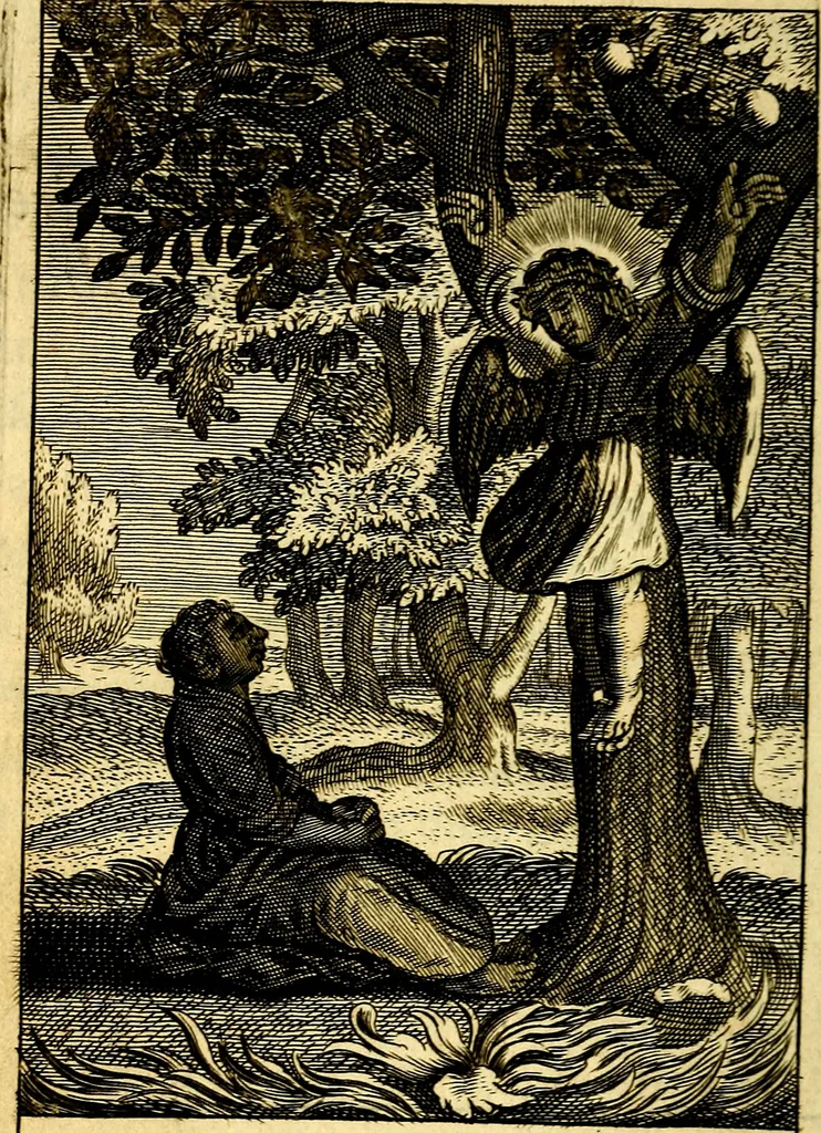 An illustration from Pia desideria: or, Divine addresses, : in three books. Illustrated with XLVII. copper-plates., 1686, leaf 183