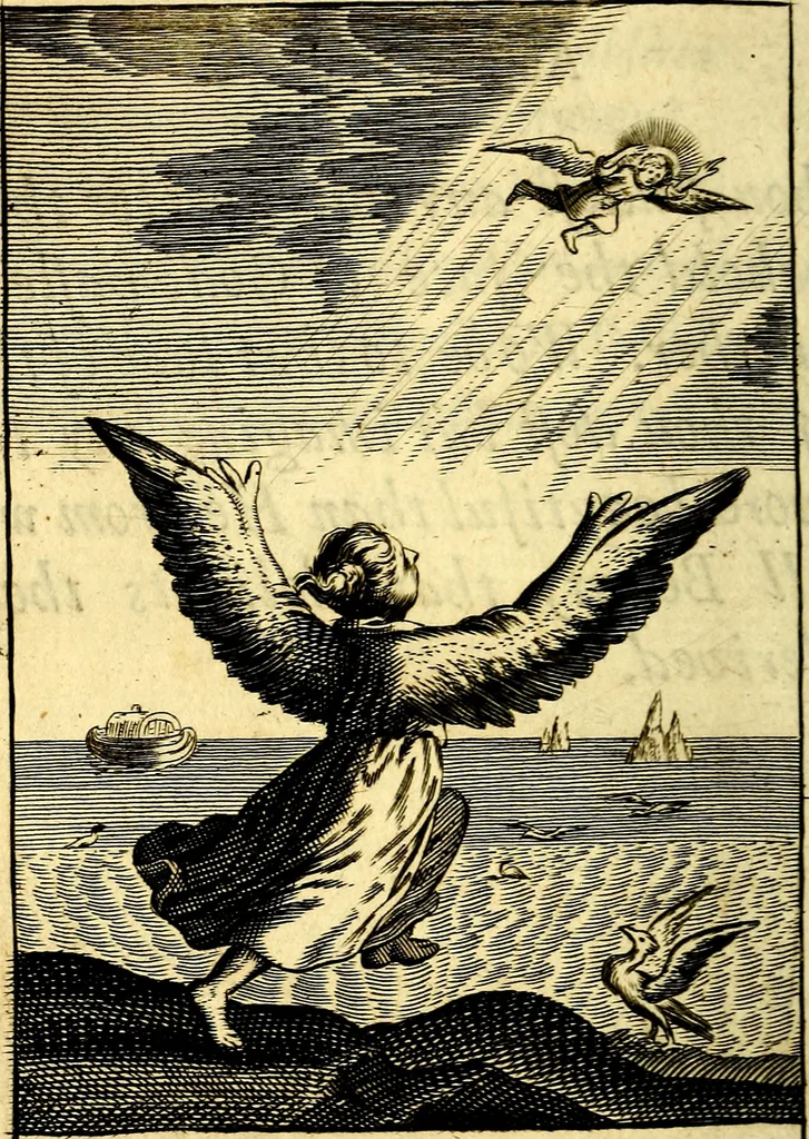 An illustration from Pia desideria: or, Divine addresses, : in three books. Illustrated with XLVII. copper-plates., 1686, leaf 269